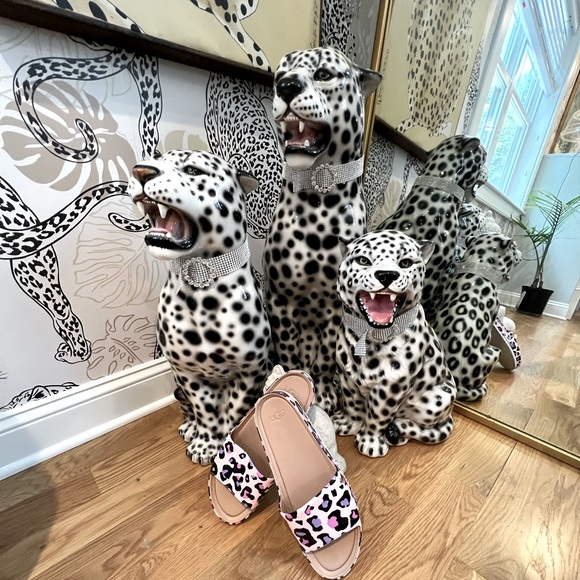 💝🐆💌💝UGG - Fairytale Pink - Leopard Slides - Sz. 10 - Picture 11 of 11